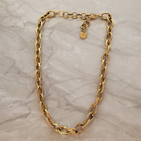 ✨ Stella and Dot Rhinestone Crystal Pave Link Christina Necklace ✨ - Picture 2 of 16